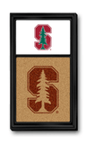 Stanford Cardinal: Dual Logo - Cork Note Board - Black - ONLINE ONLY!