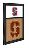 Stanford Cardinal: Dual Logo - Cork Note Board - Black - ONLINE ONLY!