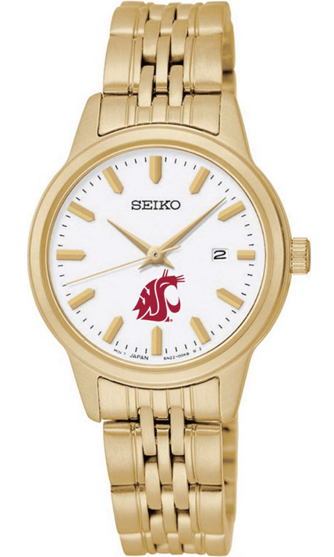 WSU Seiko Ladies' Gold 28 mm Watch - ONLINE ONLY!