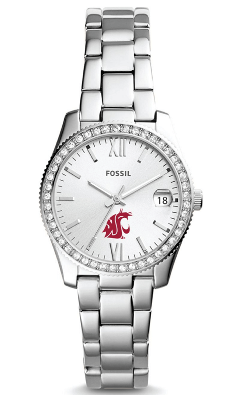 WSU Fossil Scarlett Stainless Steel Watch - ONLINE ONLY!