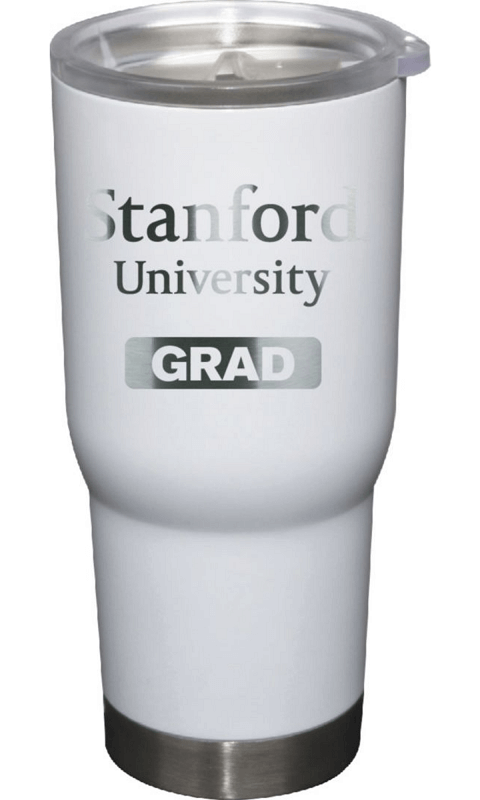 Stanford University: 22 oz White Stainless Steel Tumbler Grad - ONLINE ONLY!