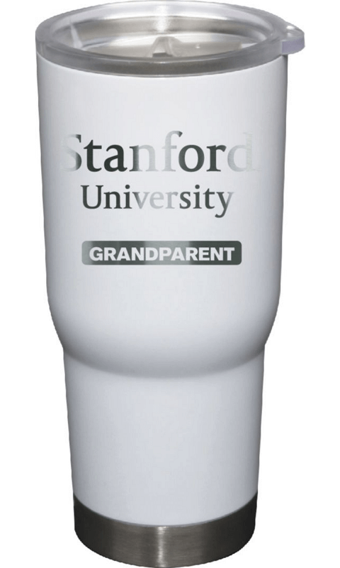 Stanford University: 22 oz White Stainless Steel Tumbler Grandparent - ONLINE ONLY!