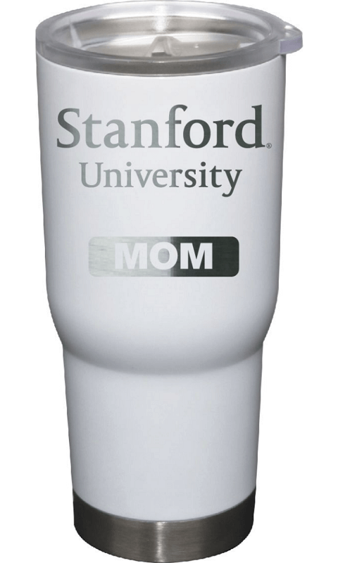 Stanford University: 22 oz White Stainless Steel Tumbler Mom - ONLINE ONLY!