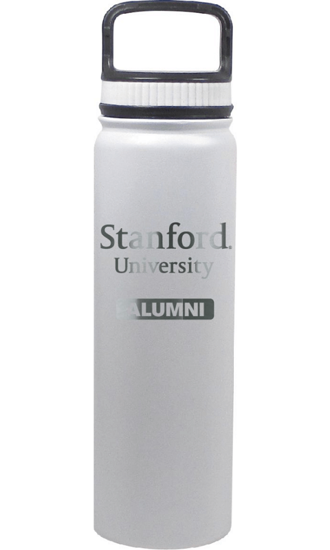 Stanford University: 24 oz Matte White Stainless Steel Water Bottle Alumni - ONLINE ONLY!