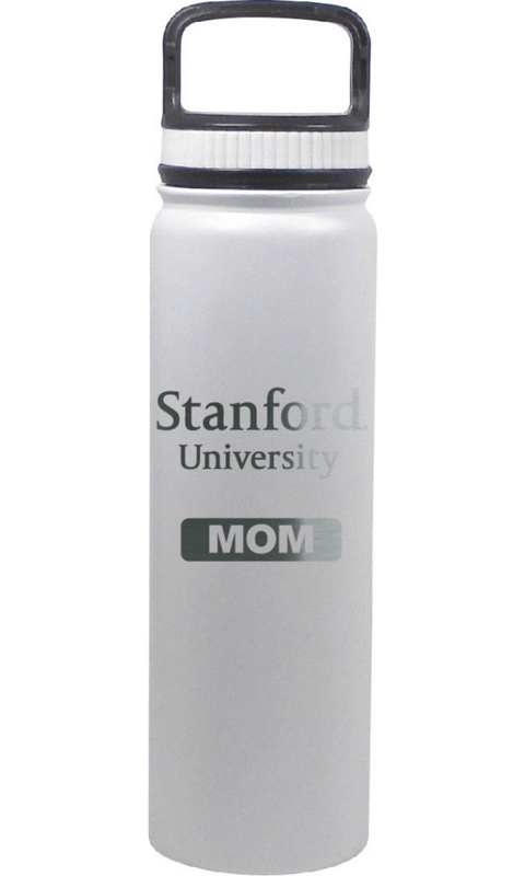 Stanford University: 24 oz Matte White Stainless Steel Water Bottle Mom - ONLINE ONLY!