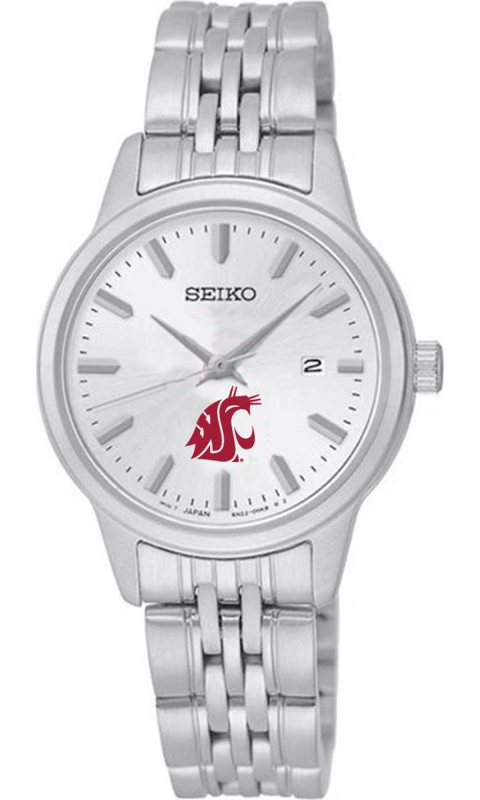 WSU Seiko Ladies' Silver 28 mm Watch - ONLINE ONLY!