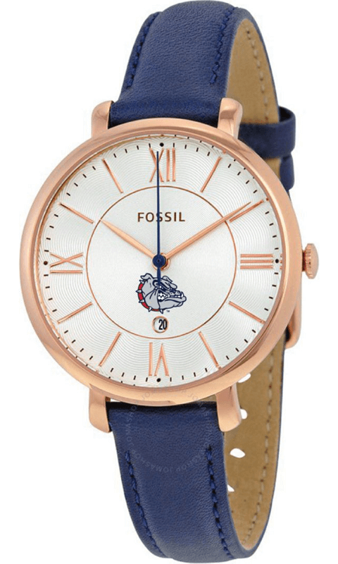 GONZAGA Fossil Jacqueline Navy Leather Watch - ONLINE ONLY!