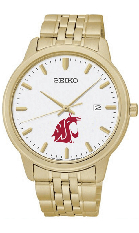 WSU Seiko Men's Gold 41.5 mm Watch - ONLINE ONLY!