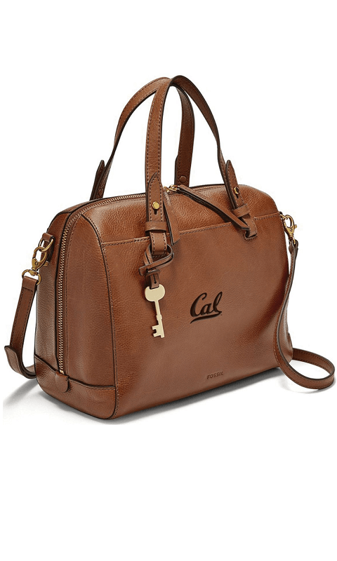 UC Berkeley - Fossil Leather Rachel Satchel - Brown - ONLINE ONLY!