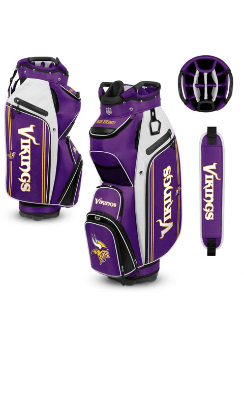 Minnesota Vikings Golf Bag W/ Cooler - ONLINE ONLY