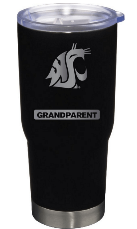 WSU 22oz Matte Black Stainless Steel Tumbler - Grandparent - ONLINE ONLY!