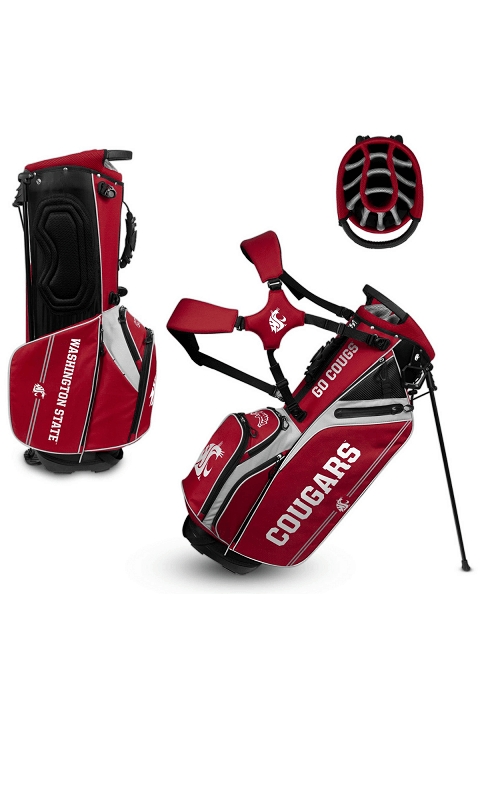 Washington State Cougars Caddie Carry Hybrid Golf Bag - ONLINE ONLY!