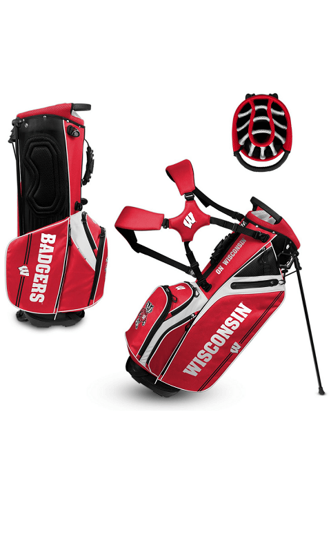 Wisconsin Badgers Caddie Carry Hybrid Golf Bag - ONLINE ONLY!