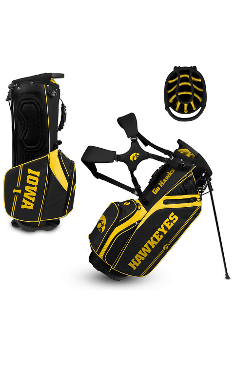 Iowa Hawkeyes Caddie Carry Hybrid Golf Bag - ONLINE ONLY!