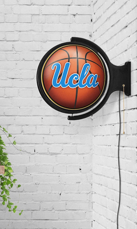 UCLA Bruins: Basketball - Original Round Rotating Lighted Wall Sign - ONLINE ONLY!