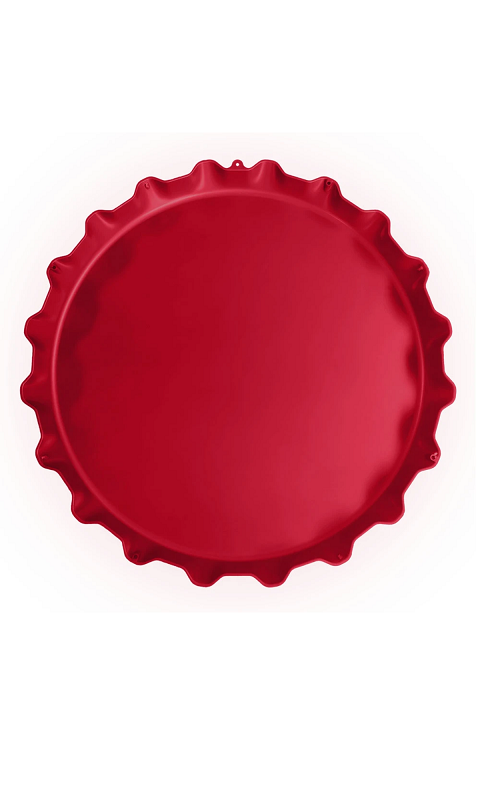 Gonzaga Bottle Cap Wall Clock- Red - ONLINE ONLY!