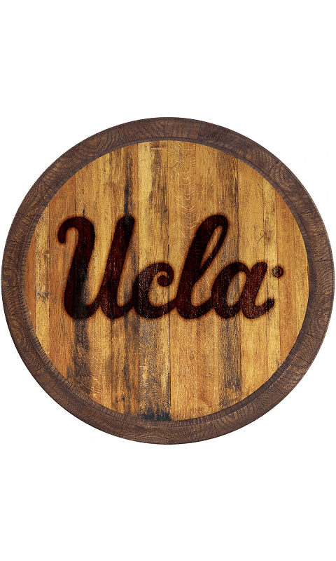 UCLA Bruins: Branded "Faux" Barrel Top Sign - ONLINE ONLY!