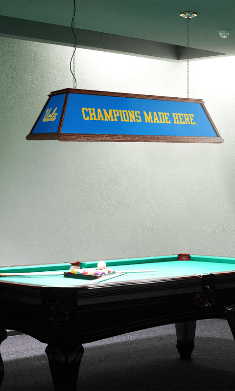 UCLA Bruins: Champions - Premium Wood Pool Table Light - ONLINE ONLY!