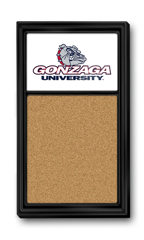 Gonzaga Cork Note Board- White - ONLINE ONLY!