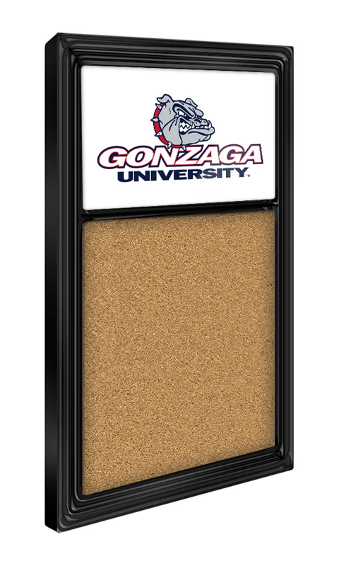 Gonzaga Cork Note Board- White - ONLINE ONLY!