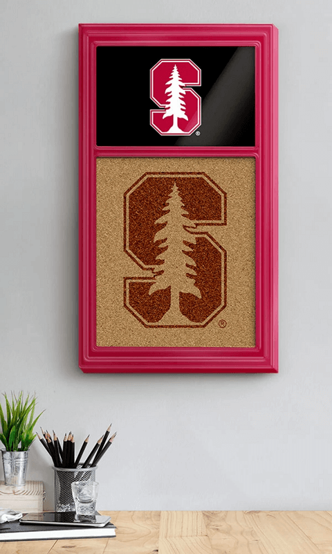 Stanford Cardinal: Dual Logo - Cork Note Board - Cardinal - ONLINE ONLY!