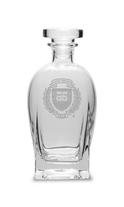 YALE ETCHED 23.75 OZ LUIGI BORMIOLI SPIRITS DECANTER - ONLINE ONLY!