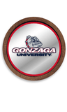 Gonzaga Bulldogs: "Faux" Barrel Top Mirrored Wall Sign - Red - ONLINE ONLY!