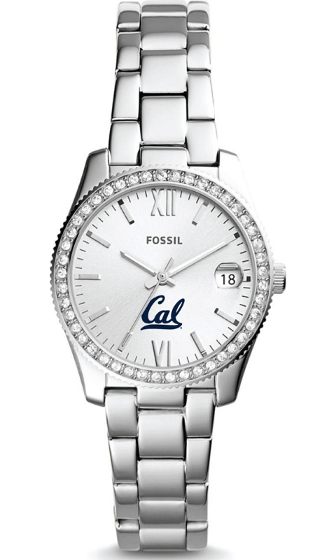 UC Berkeley - Fossil Scarlette Mini Three-Hand Date Stainless Steel Watch - ONLINE ONLY