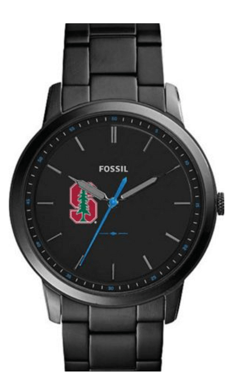 Stanford University: Fossil The Minimalist Slim Three-Hand Black Stainless Steel Watch - ONLINE ONLY!