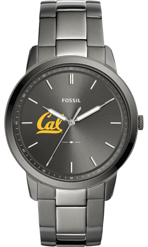 UC Berkeley - Fossil The Minimalist Slim Three-Hand Black Stainless Steel Watch - ONLINE ONLY!