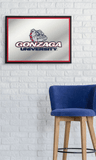 Gonzaga Bulldogs: Framed Mirrored Wall Sign - Red - ONLINE ONLY!