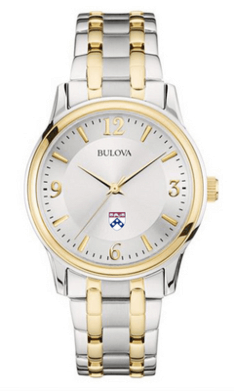 Penn Gold & Silver Finish Men Bulova Watch- ONLINE ONLY!