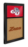 Gonzaga Bulldogs: GU, Dual Logo - Cork Note Board - Red - ONLINE ONLY!