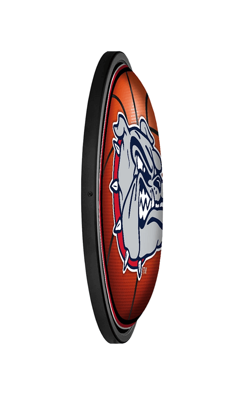 Gonzaga Bulldogs: Basketball - Round Slimline Lighted Wall Sign - ONLINE ONLY!