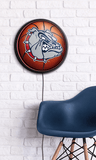 Gonzaga Bulldogs: Basketball - Round Slimline Lighted Wall Sign - ONLINE ONLY!