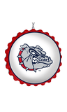 Gonzaga Bulldogs: Bottle Cap Dangler - White and Red - ONLINE ONLY!