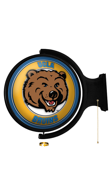 UCLA Bruins: Mascot - Original Round Rotating Lighted Wall Sign - ONLINE ONLY!