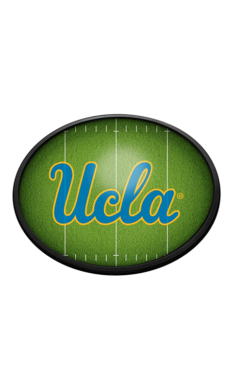 UCLA Bruins: On the 50 - Oval Slimline Lighted Wall Sign - ONLINE ONLY!