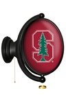 Stanford Cardinal: Original Oval Rotating Lighted Wall Sign - Cardinal - ONLINE ONLY!