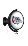 Gonzaga Bulldogs: Original Oval Rotating Lighted Wall Sign - White and Navy - ONLINE ONLY!