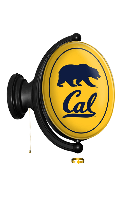 Cal Bears: Original Oval Rotating Lighted Wall Sign - ONLINE ONLY!