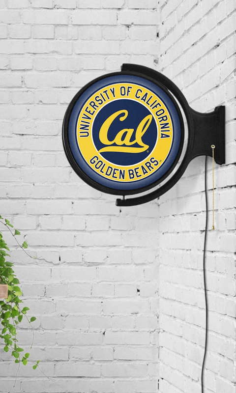 Cal Bears: Original Round Rotating Lighted Wall Sign - ONLINE ONLY!