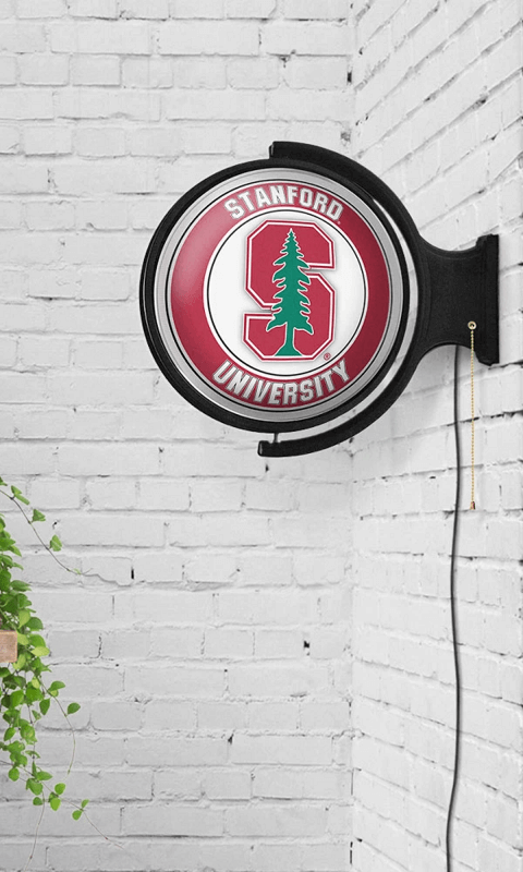 Stanford Cardinal: Original Round Rotating Lighted Wall Sign - ONLINE ONLY!