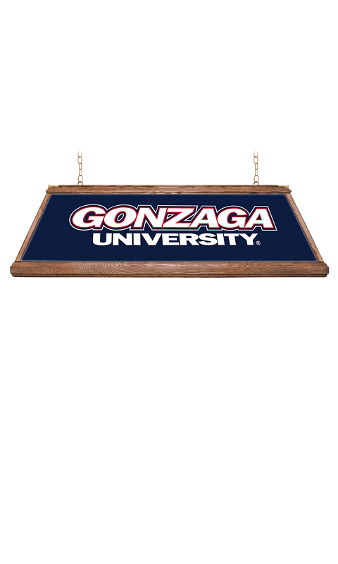 Gonzaga Bulldogs: Premium Wood Pool Table Light - Navy - ONLINE ONLY!