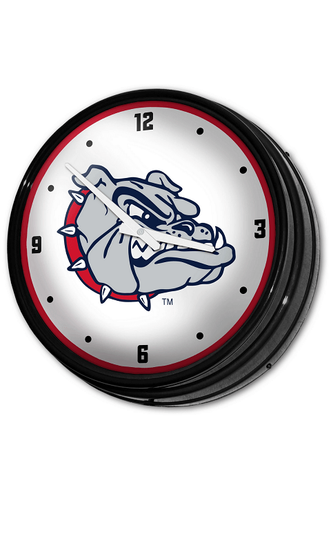 Gonzaga Bulldogs: Retro Lighted Wall Clock - ONLINE ONLY!