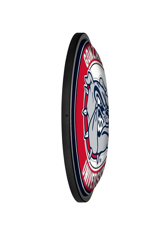 Gonzaga Bulldogs: Round Slimline Lighted Wall Sign - ONLINE ONLY!