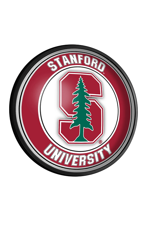 Stanford Cardinal: Round Slimline Lighted Wall Sign - ONLINE ONLY!