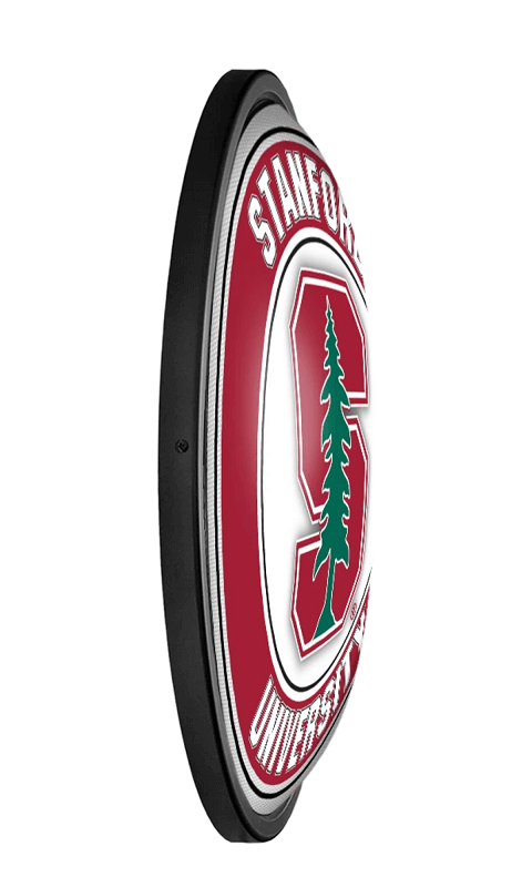 Stanford Cardinal: Round Slimline Lighted Wall Sign - ONLINE ONLY!