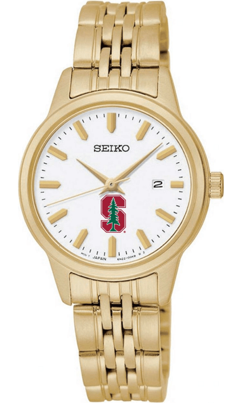 Stanford University: Seiko Ladies' Gold 28 mm Watch - ONLINE ONLY!