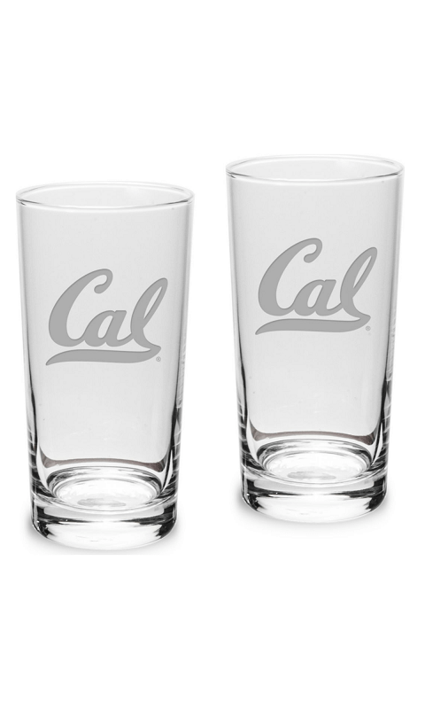 UC Berkeley - Set of 2 Highball Glass - 10 oz - ONLINE ONLY!